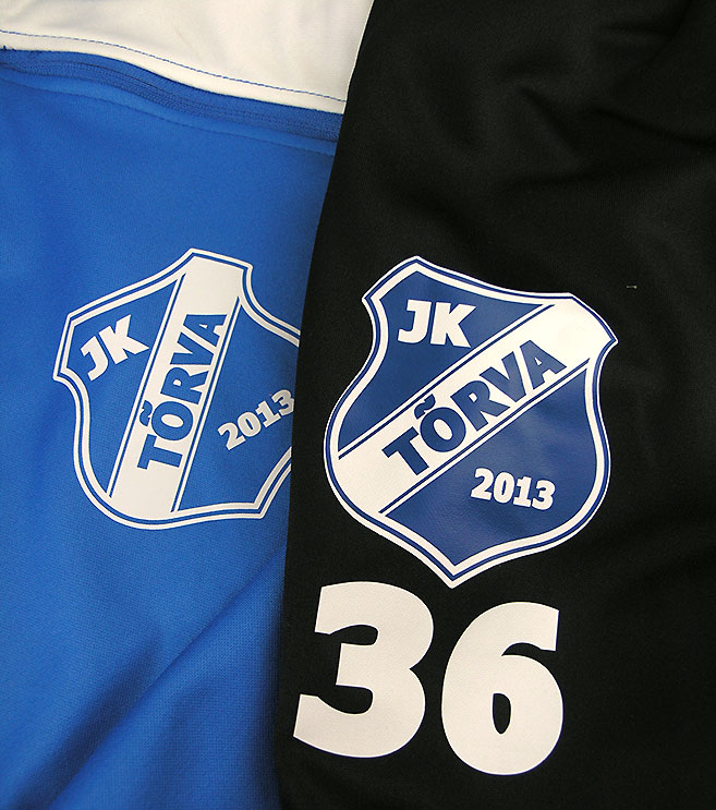 Jalgpalli dressidele logod ja numbrid